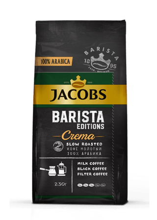 jm barista crema arabica 230g